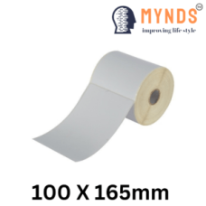 Paper Barcode Label Roll - 100 X 165mm 