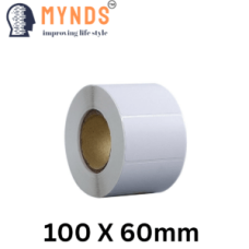 Paper Barcode Label Roll - 100 X 60mm 	