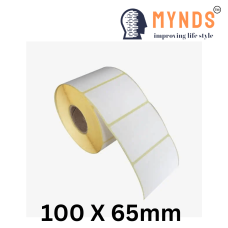 Paper Barcode Label Roll - 100 X 65mm