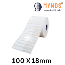 Paper Barcode Label Roll - 100 X 18mm