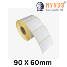 Paper Barcode Label Roll – 90 X 60mm