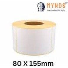 Paper Barcode Label Roll – 80X 155mm