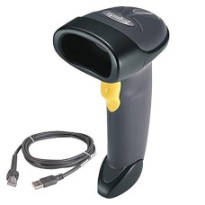 Zebra LS2208 1D Handheld Barcode Scanner Wired USB Optical Laser Black Imager Corded Reader (LS2208-7AZU0100ZY)