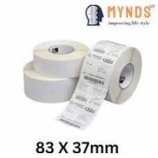 Paper Barcode Label Roll – 83X 37mm