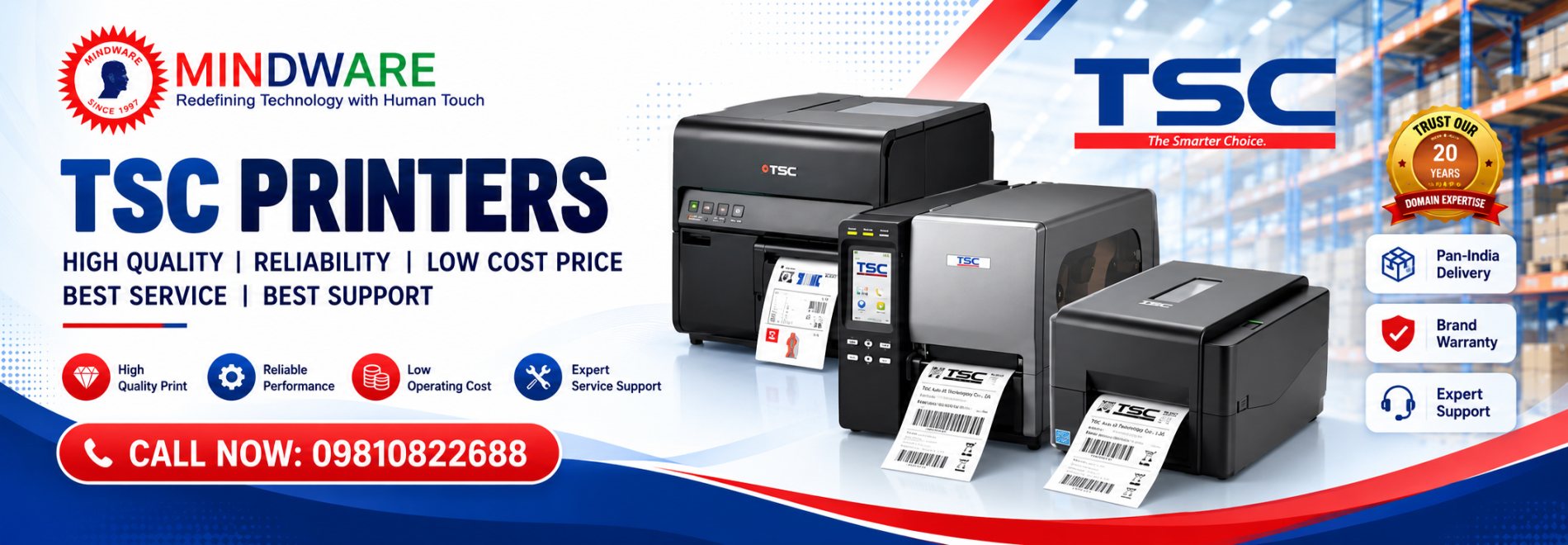 TSC printers - high quality, reliable, low cost