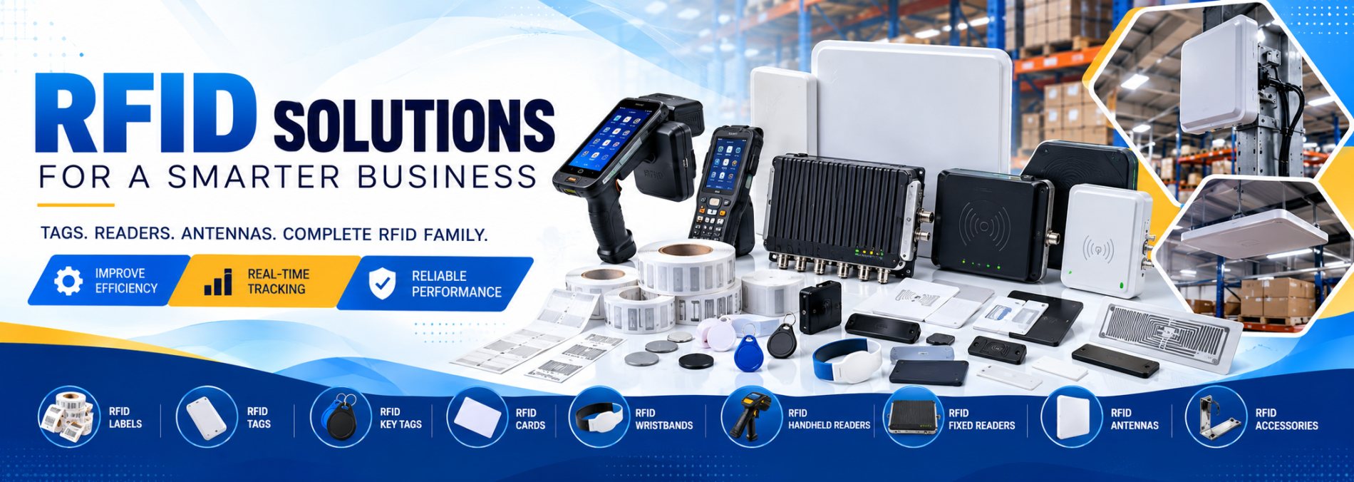 RFID solutions - tags, readers, antennas