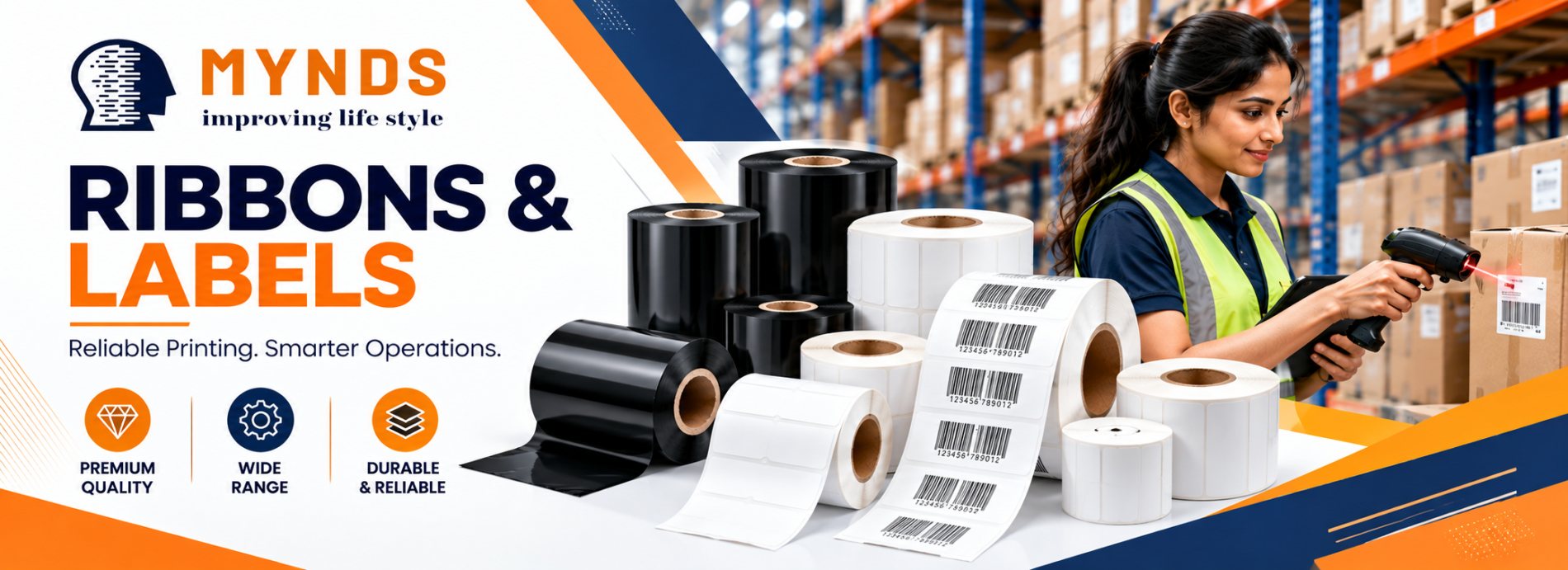 MYNDS ribbons and labels - reliable printing, smarter operations
